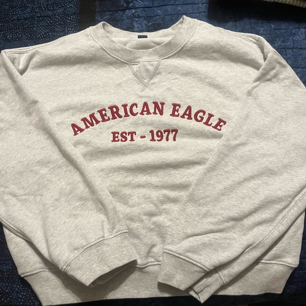 AE oversized cropped sweatshirt sz S
